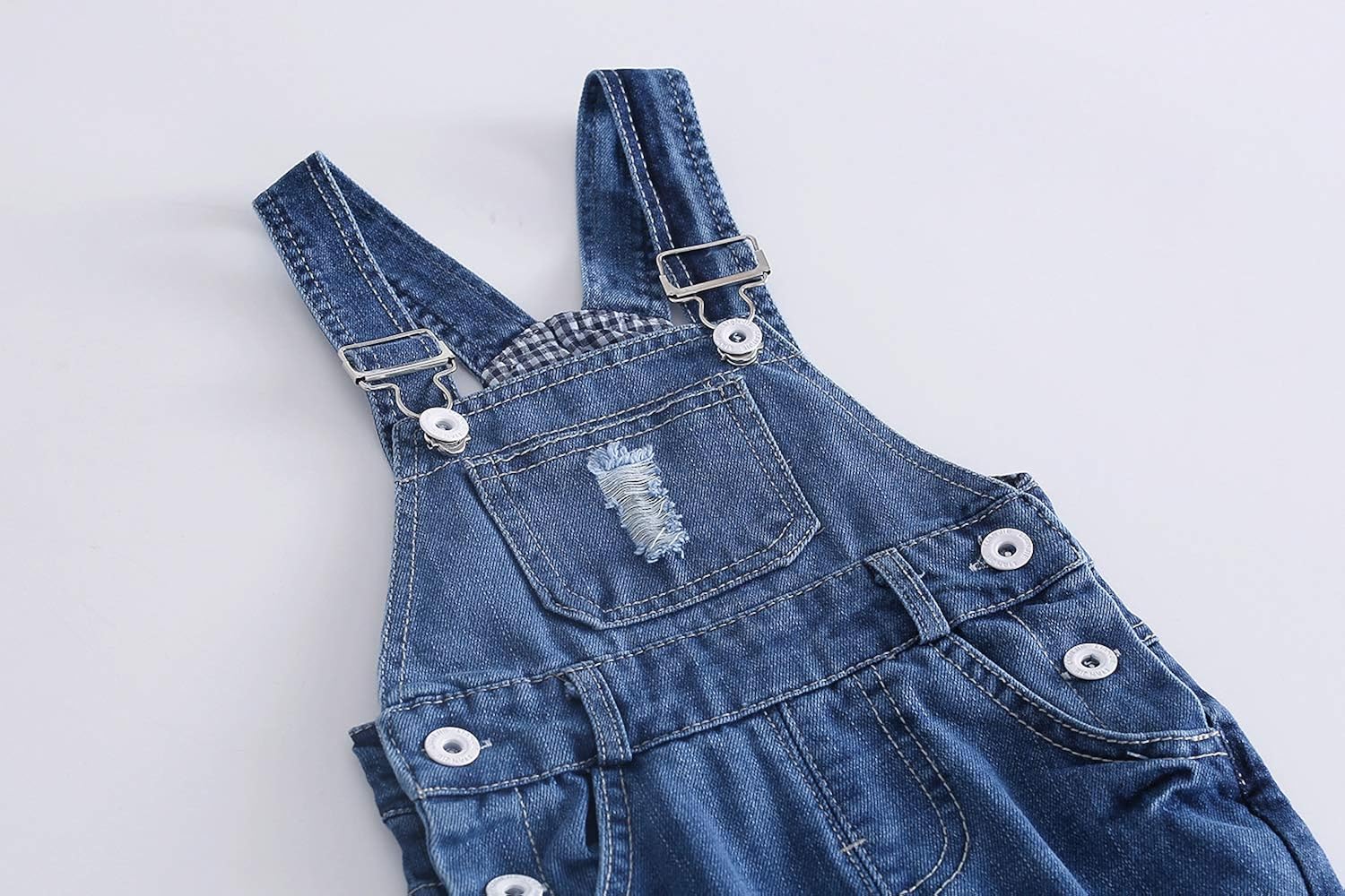 Kidscool Baby & Toddler Adjustable Ripped Fashion Jeans Overalls: Clothing