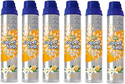 1001 Carpet Fresh Spring Blossom & Mandarin 6x300ml Aerosol Foam