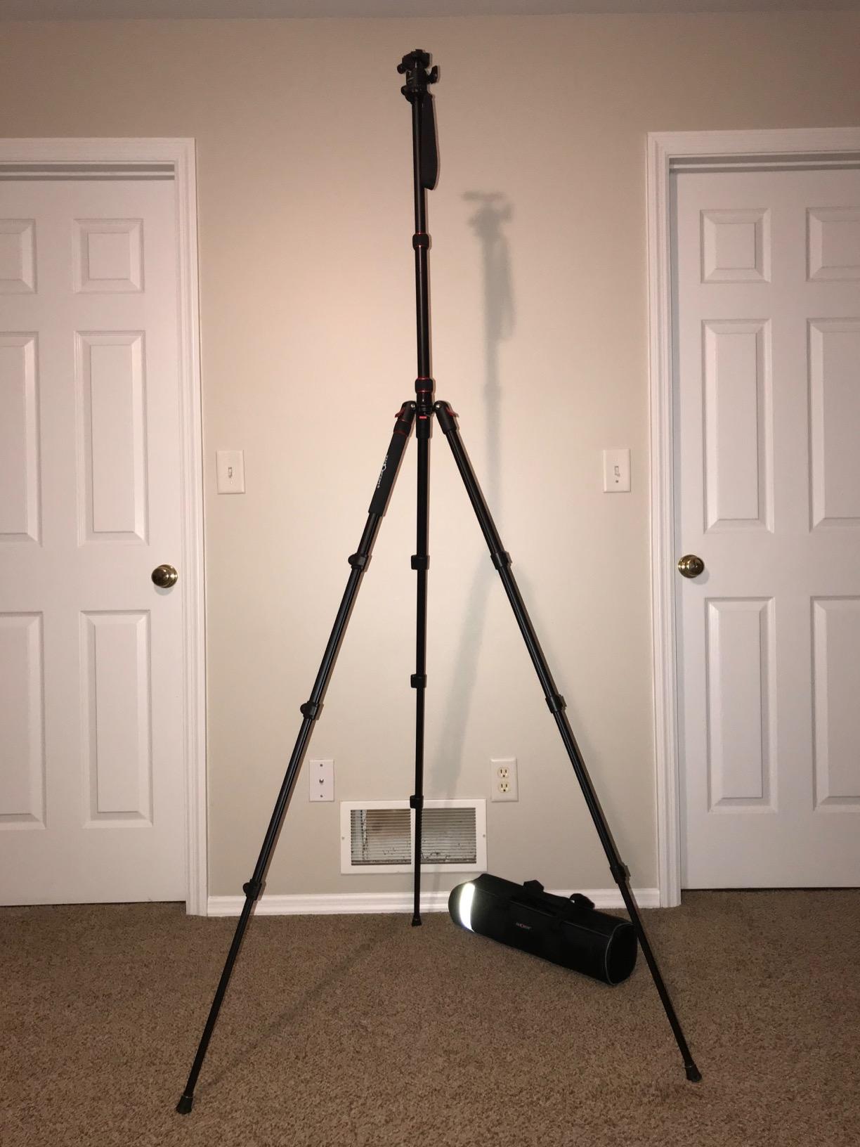 78"/2m DSLR Tripods Aluminum Portable Travel Vlog Tripod Monopod 22