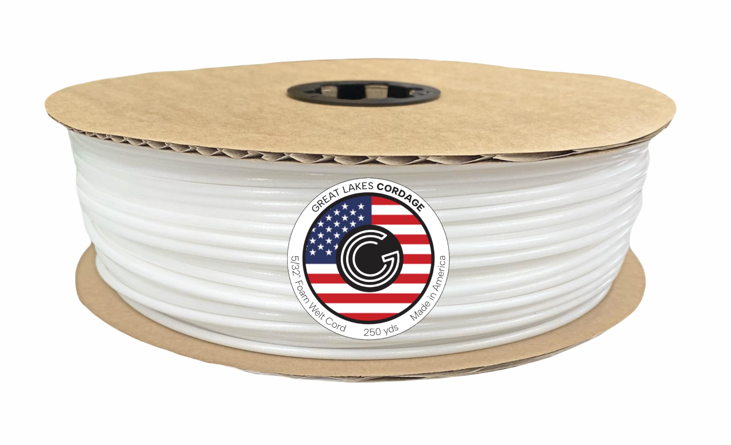 5/32" Upholstery Plastic Firm Foam Welt Cord Piping (250 yds)