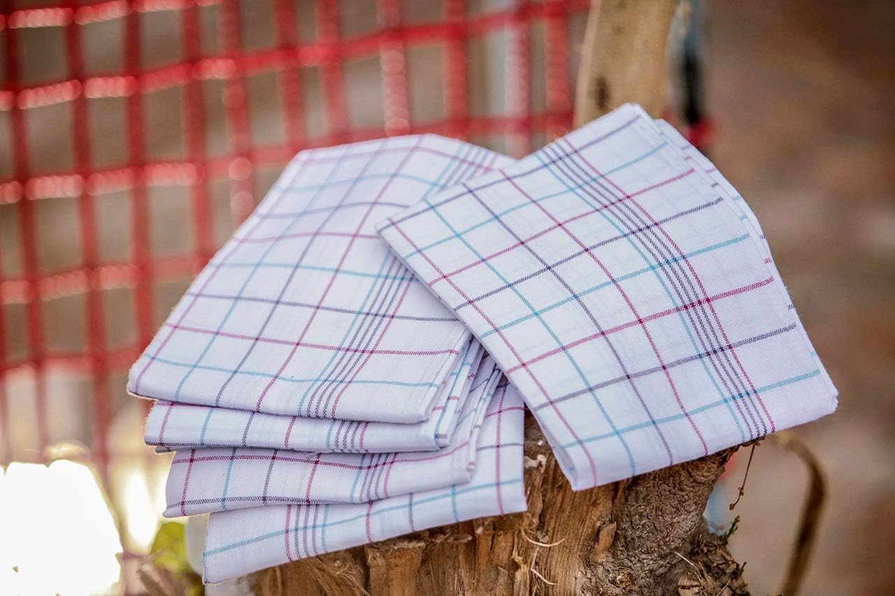Mayfair Homeware Tea Towels Pack of 6 Pure Cotton Dish Cloths Super Absorbent and Fast Drying Kitchen Tea Towel 50x70 cm Tea Towels for Kitchen Set of Lint Free Cloth Multicolor - Image 4