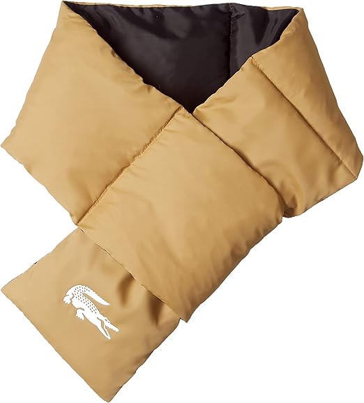 Amazon ラコステ マフラー 公式 ダウン風インサレーションマフラー Msm64 ベージュ Free サイズ ストール マフラー 通販