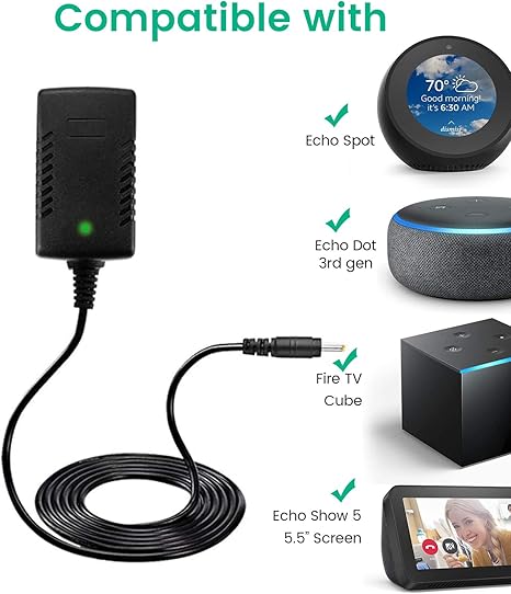 amazon echo dot 3rd gen power adapter specs