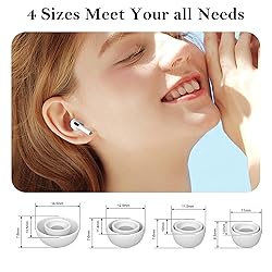 Vsagier 4 Pairs Replacement Ear Tips for AirPods