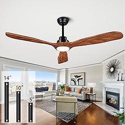 Ceiling Fans with Lights and Remote,60 Inch Unique
