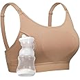 Momcozy Hands Free Pumping Bra, Adjustable Breast-Pumps Holding and Nursing Bra, Pumping & Nursing Bra in One