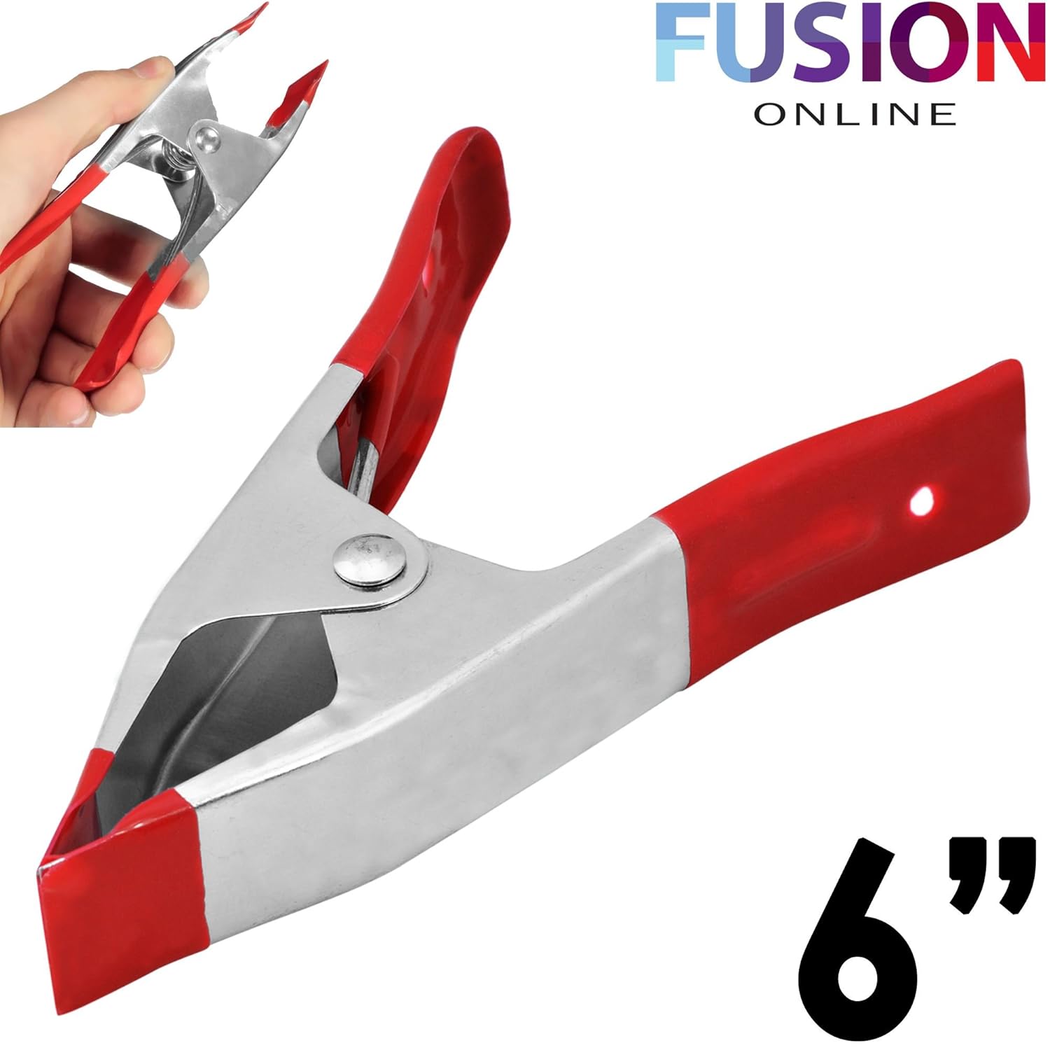 8 X 6" Stainless Steel Strong Market STALL Spring Clamps Large Metal