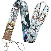 Pinstant Possum Opossum Cute Kawaii Animal 17.7" Neck Lanyard Keychain Holder ID Badge Mobile Phone Pin Strap