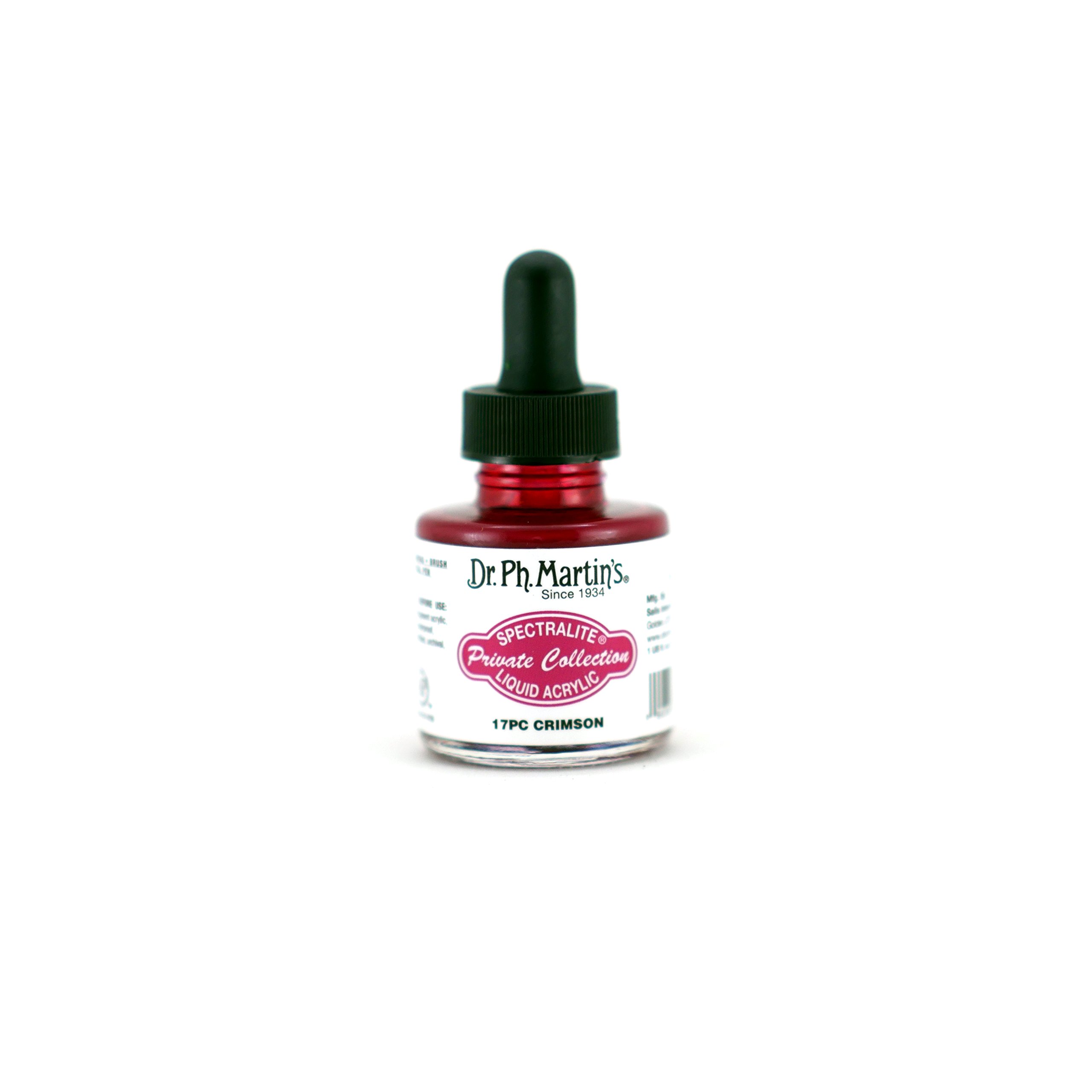 Dr. Ph. Martin's Liquid Ink, Crimson, 1oz