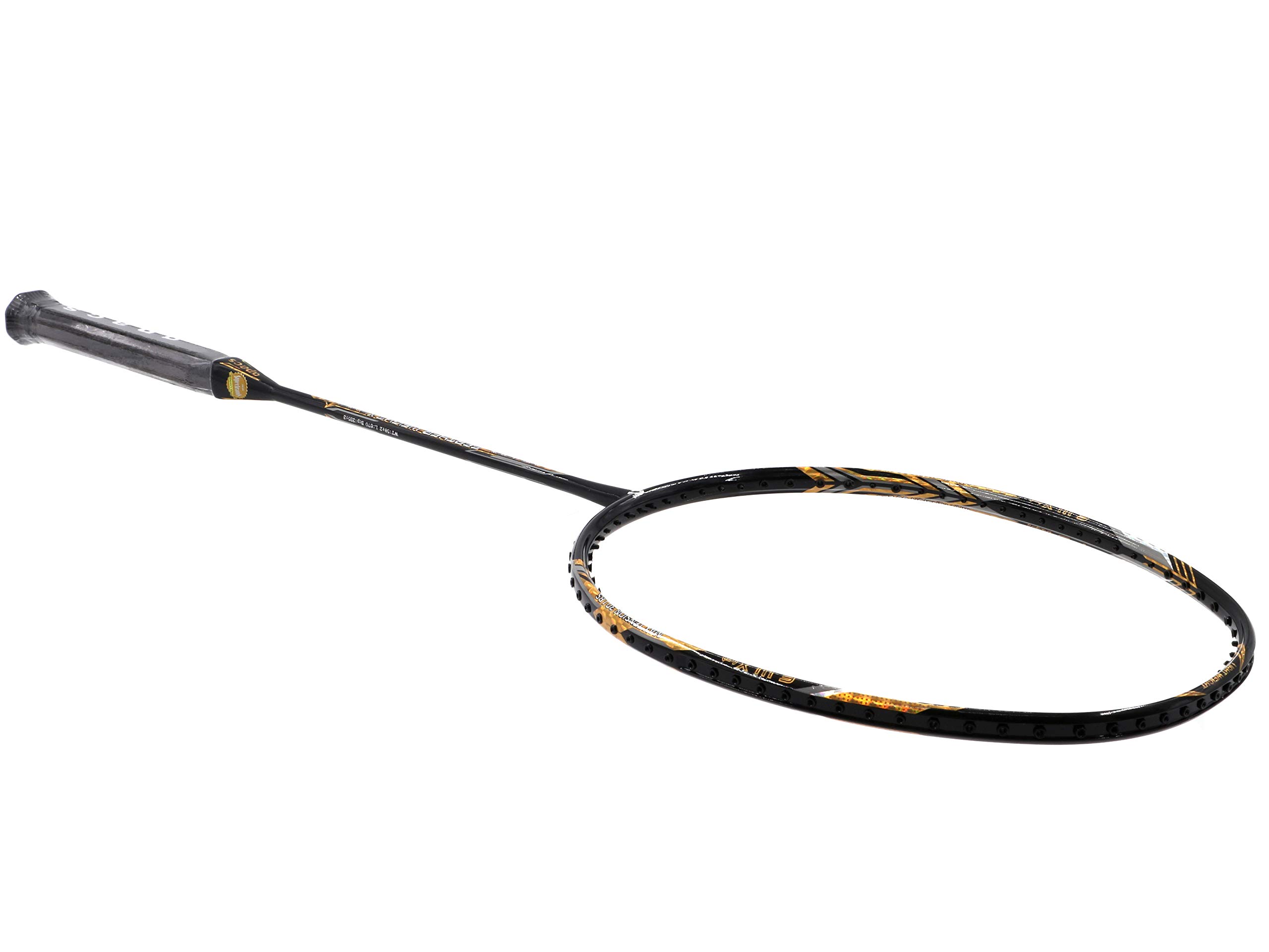 Mua Apacs Feather Weight XS Black Gold Pre-Strung Badminton Racket (8U ...