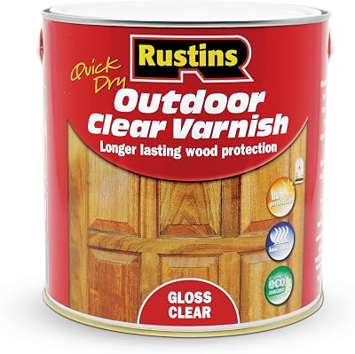 Rustins Quick Dry Outdoor Clear Varnish 2.5L Gloss