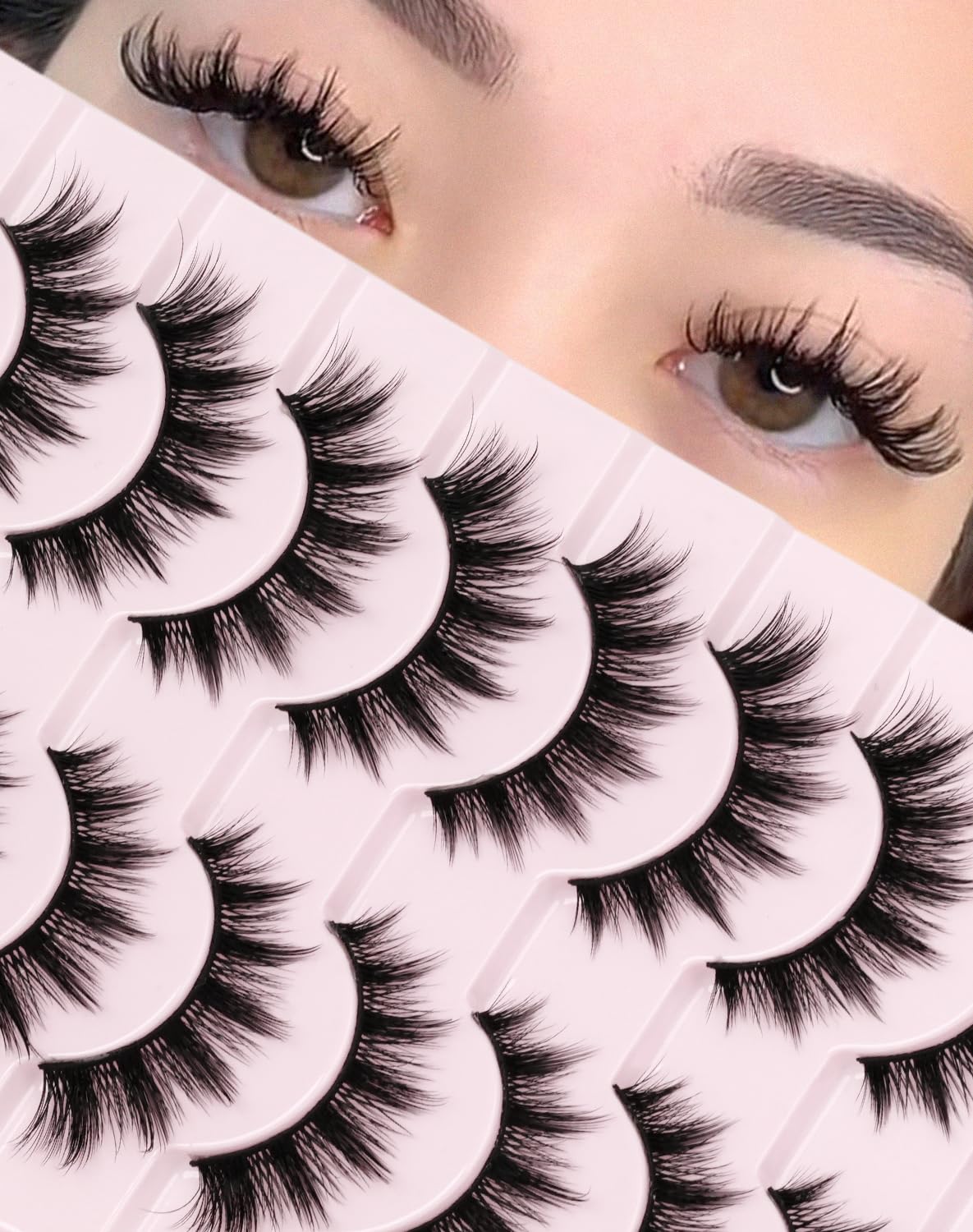Manga Lashes Spiky False Eyelashes - Wispy Anime