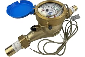 DAE MJ-75n NTEP NSF61 Lead Free Potable Water Meter, 3/4" NPT Couplings, Pulse Output, Gallon
