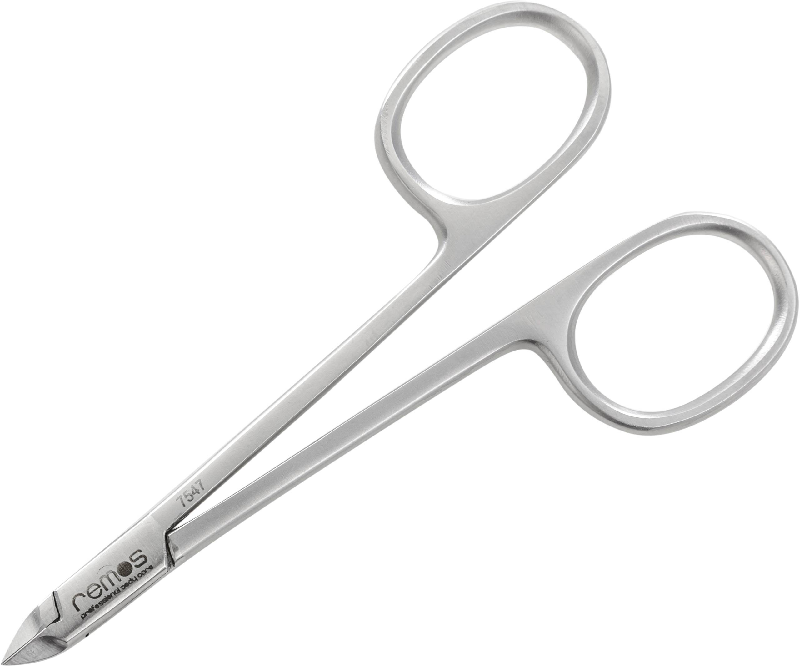 REMOS Cuticle Nippers in the Shape of Scissors - Stainless Steel - 10.5 cm