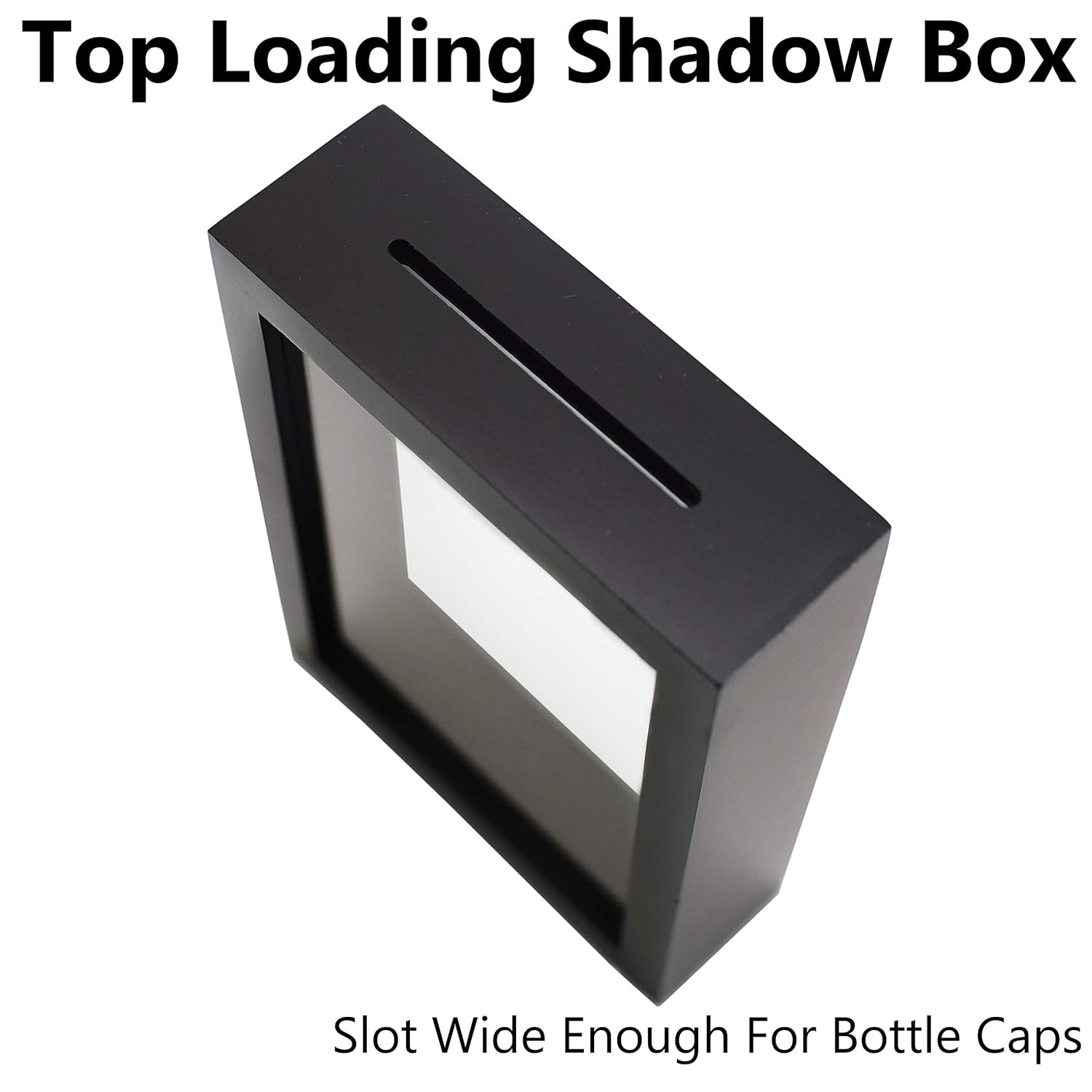 Home & Kitchen Top Loading Shadow Box with Slot Memory Box Bank Tickets
