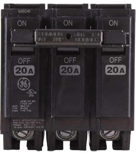 GE THHQB32030 3 Pole 30 Amp 22k Circuit Breaker - Used, Good Working Condition