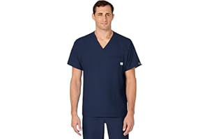 WONDERWINK WINK Scrubs for Men, W123, V-Neck Tops with 6 Pockets