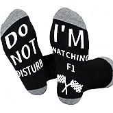 Ao Yee ZGL Birthday Christmas Gifts for F1 Motorcycle Rooster Lovers，With Do Not Disturb, I'm watching F1 socks