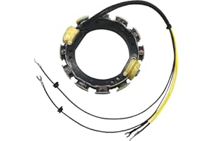 MOTOCEO Stator For Johnson Evinrude Outboard 6Amp 85 115 135 140HP 1973-1977 4Cyl 2Stroke 173-1225 0581046 0581225 0763772 Cross Flow