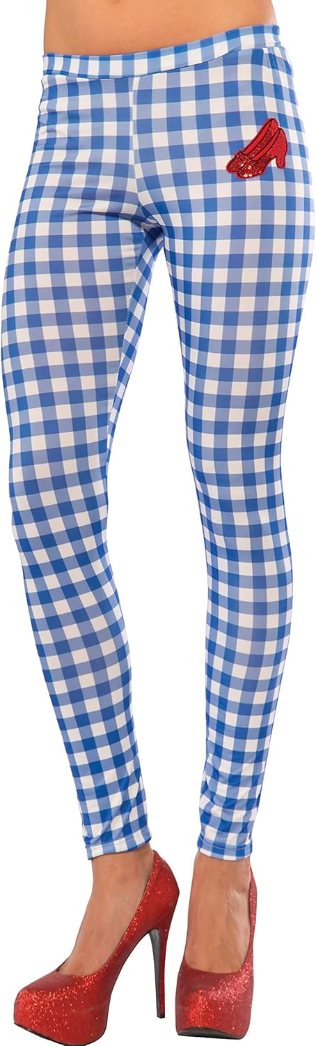 Rubie's Women's Wizard Of Oz Dorothy Leggings, Gingham, One Size: Clothing
