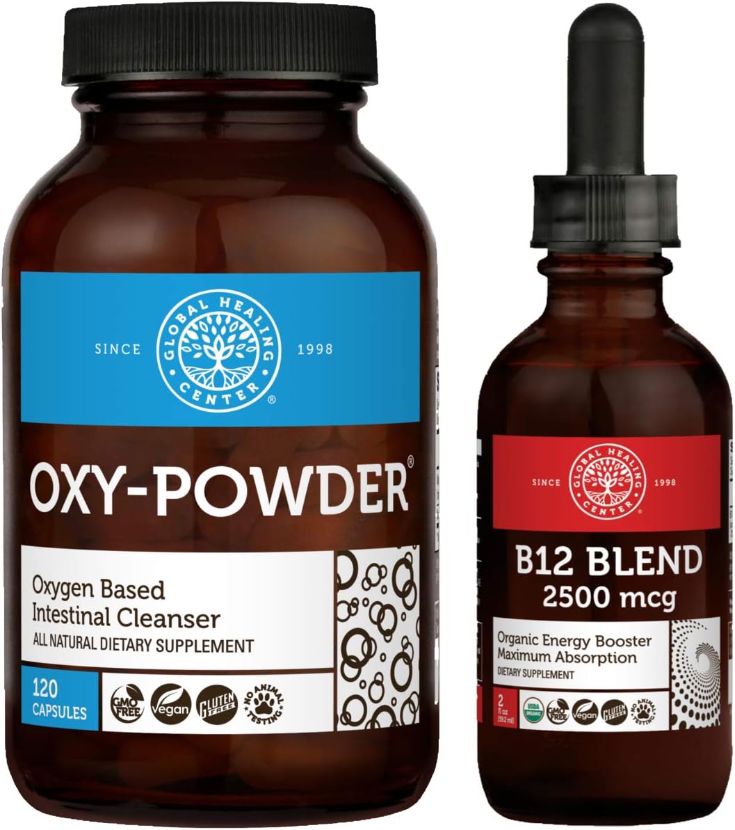 Global Healing OxyPowder & B12 Blend Kit Natural, Oxygen