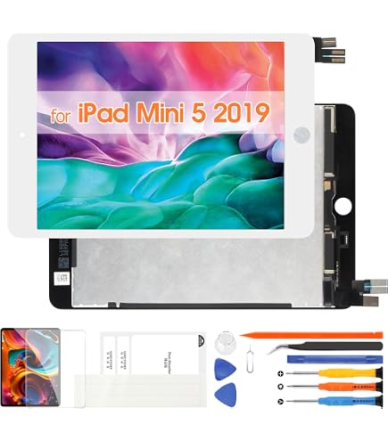 Schermo LCD 7.9 Pollici Per IPad Mini 5 (A2126/A2124/A2133) - Kit Di Riparazione Con Vetro Touch E Utensili (Nero) - 4