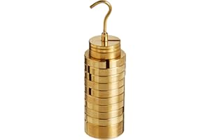 United Scientific WHST13 Brass Slotted Weight Set with Hanger and Case, 13 Weights