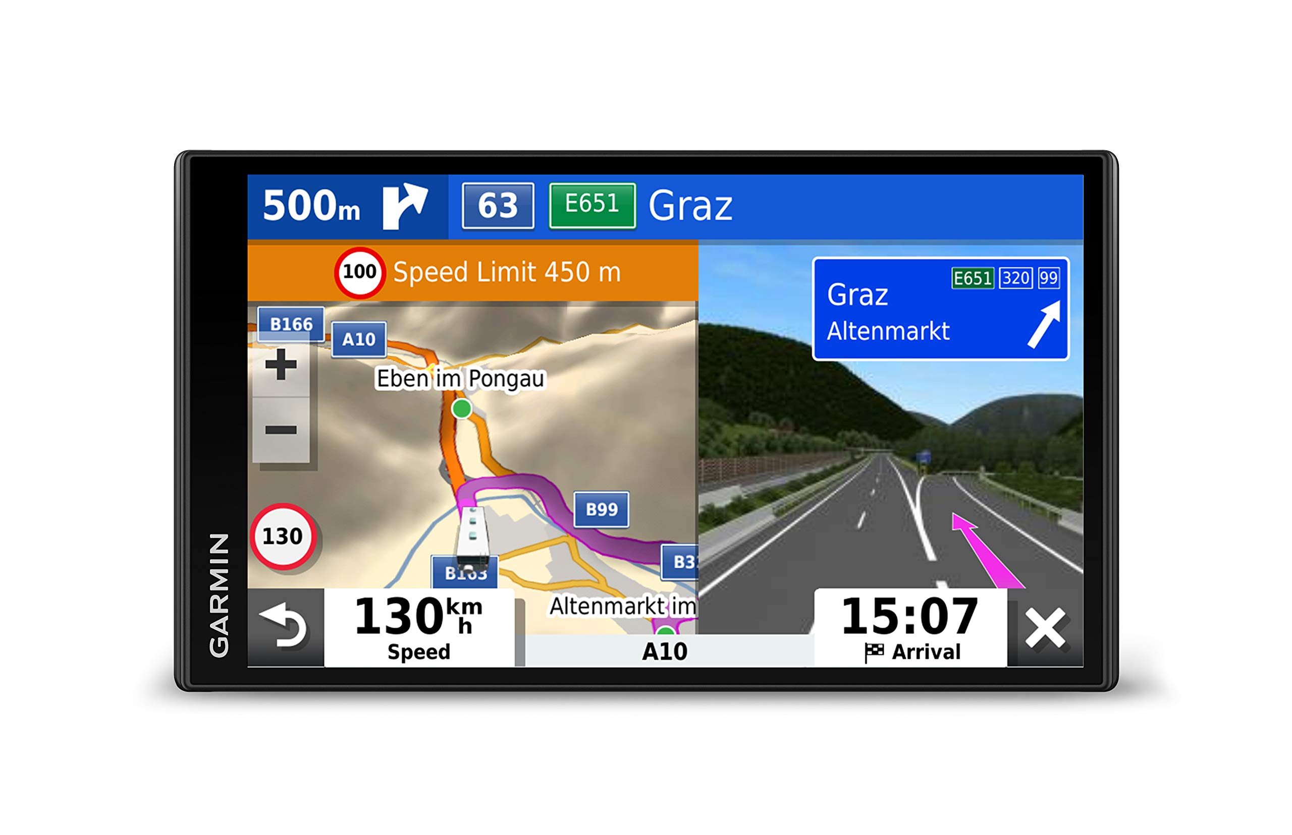Garmin Camper 780 Advanced Camper Sat Nav With 6.95 Inch Touch Display, Traffic And Voice-Activated Navigation, Black