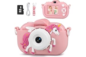 LOKIQUA Kids Camera Toddler Toys for Girls, 3-12 Year Old Girl Birthday Gifts Toys, 48MP HD Kids Digital Camera for Kids, 1080P HD Video Toddler Camera Kid Toys Gifts for 3 4 5 6 7 8 9 10 Year Old Girls