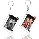 Mit & Mia Personalized Keychain with Picture, Custom Photo Keychain Gift Valentines Day for Boyfriend Customized Key Chains