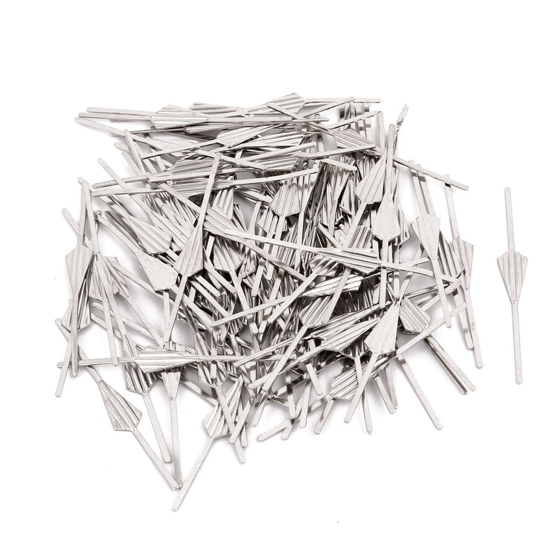 Sourcingmap 100Pcs Chromium Tone 45mm Long Chandelier Connector Clip for Fastening Crystal