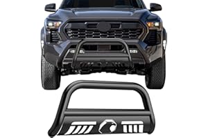 JUST-V Bull Bar 3" Front Bumper Guard Grille Brush Push Bar for Trucks for Toyota Tacoma 2016-2023, Black Bumpers Accessories