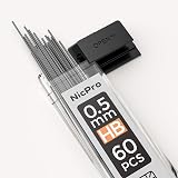 Nicpro 600 Pcs Lead Refills 0.5mm HB Mechanical Pencil Refills 60 Pack Tube view 2