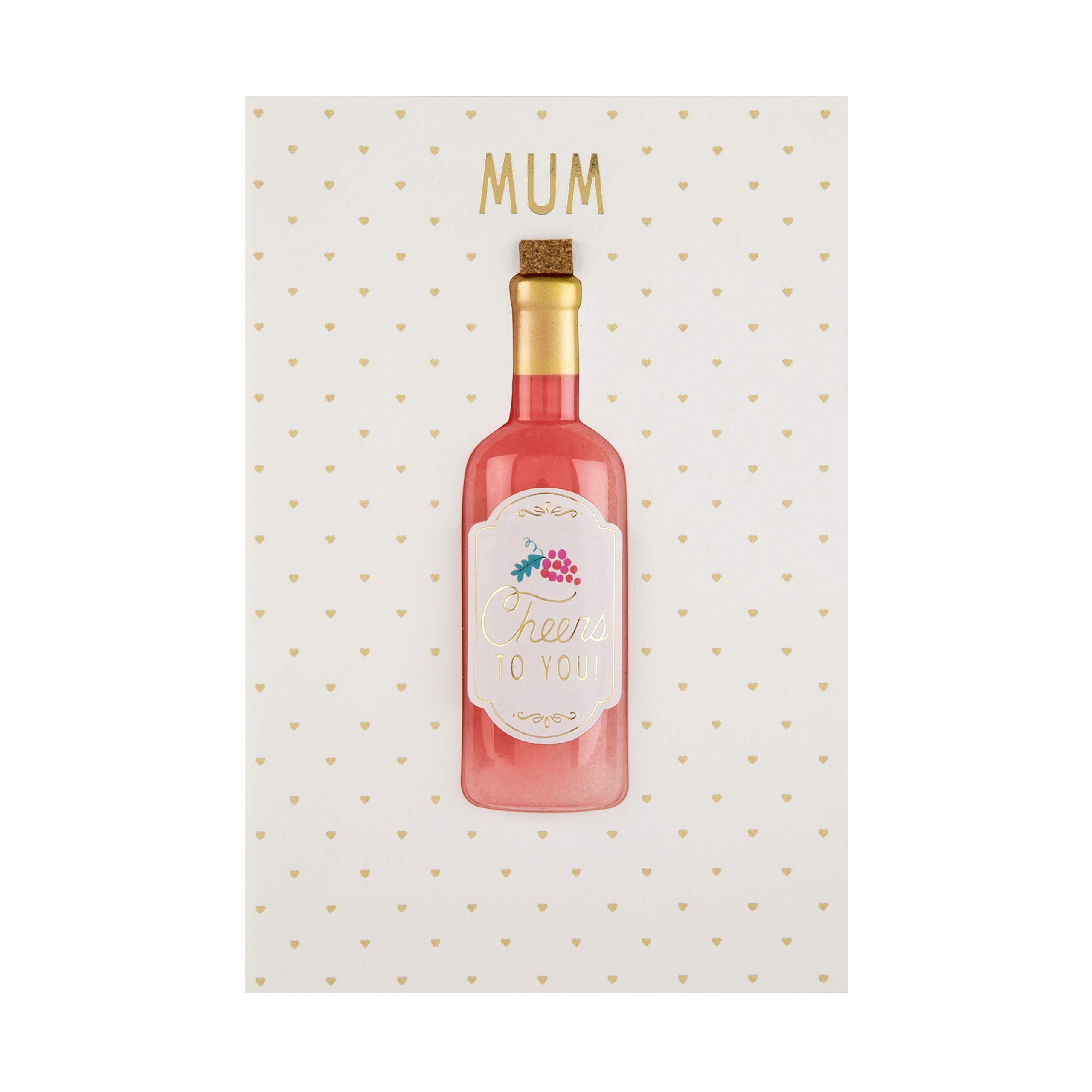 Mother's Day Card for Mum from The Hallmark Studio - Signature Collection 3D Bottle Design