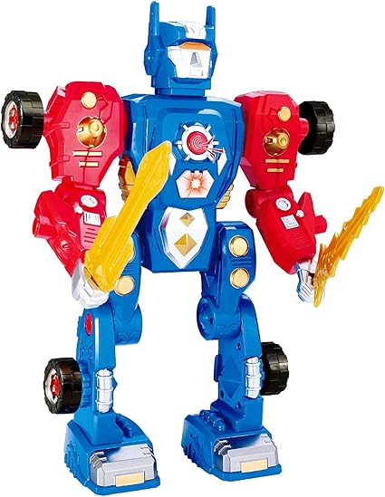 picture Blue Red Robot Toys amazon com ampersand shops assemble
