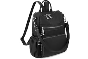 Uromee Travel Backpack Purse for Women Nylon Ladies Fashion Tassel Shoulder Bag Convertible