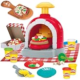 Play-Doh Stamp &amp; Spin Pizza Playset, 8 Accessories &amp; 5 Colors, Kids Play Food &amp; Cooking Toys, Ages 3+