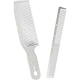 Dolmifapro 2 Pcs Stainless Steel Comb Set Metal Barber Combs for Hair Stylist, High Texture, Wood Grain Design barber combs professional Metal Fine Comb