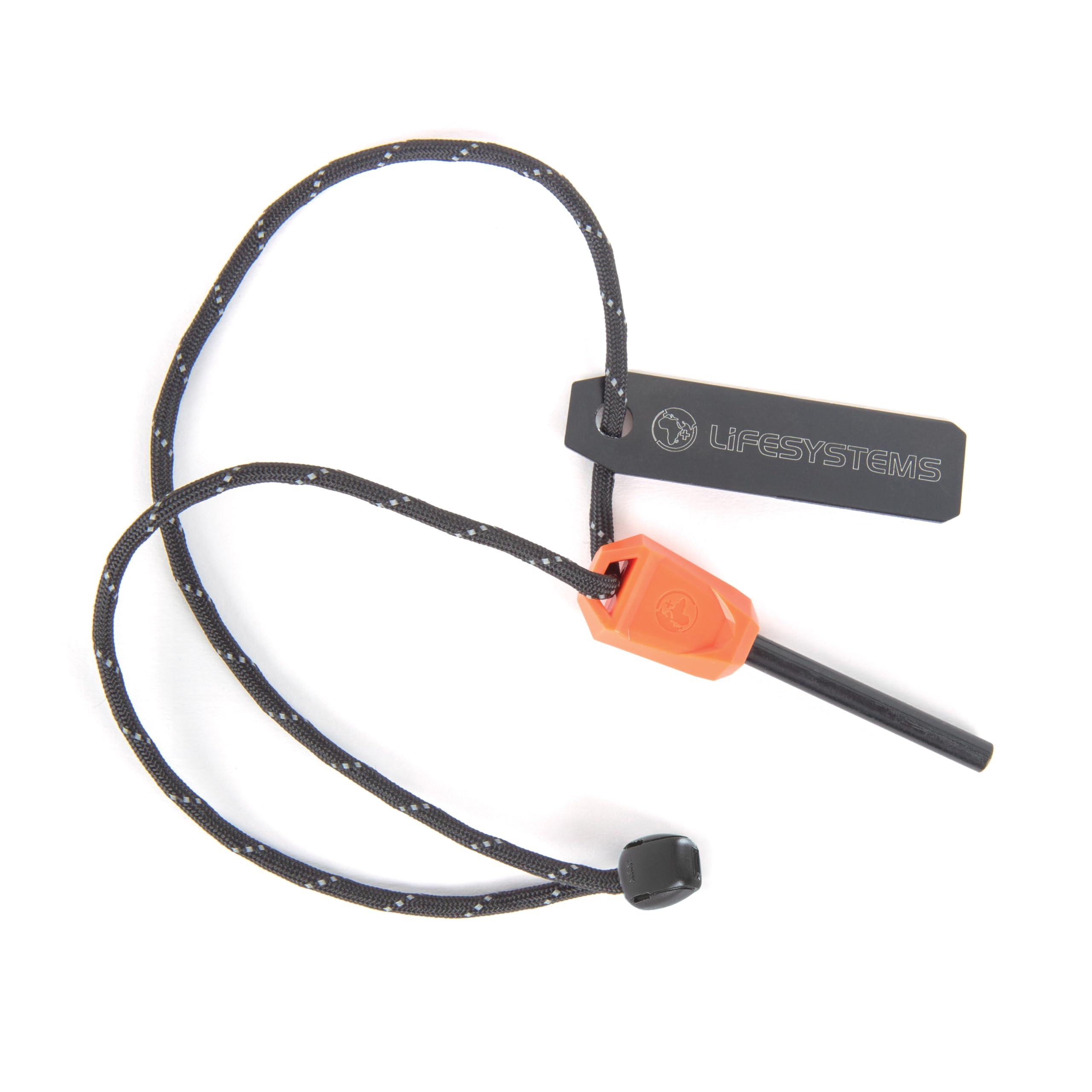 Lifesystems Compact Ferro Rod Fire Starter With Easy Grip, Survival Fire Steel Ferrocerium Stick with Striker