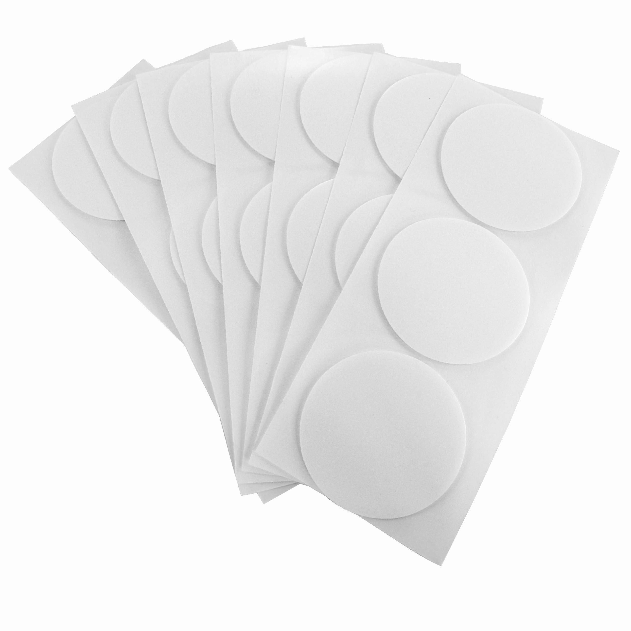 Double-sided adhesive dots, permanent adhesive, 2 mm thick, extra strong, size and quantity selectable (diameter 70 mm, 20 pieces).