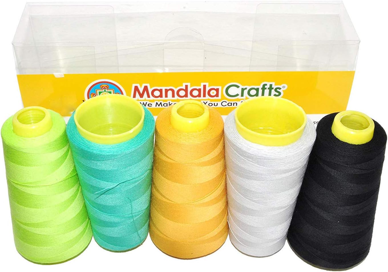 Mandala Crafts Quilting Cotton Thread Cone for Machine and Hand Sewing