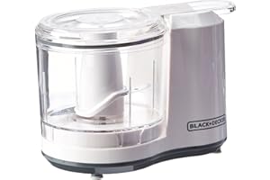 BLACK+DECKER HC150W 1.5-Cup Electric Food Chopper, White, 1.5_cup