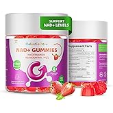 CelestiaCare NAD+ Gummies with Nicotinamide Riboside, Quercetin Phytosome, Resveratrol, PQQ, High Fiber, Sugar Free, for Antioxidant & Cellular Energy Support, 120 Count
