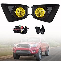 SEBLAFF 2-Pack Amber Clear Lens Fog Lights Assembly