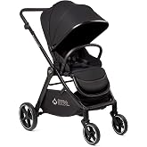 KOOLABABY Reversible Baby Stroller &ndash; Foldable Stroller with Parent &amp; World Facing Seat, Multi-Recline &amp; Extendable Canopy &ndash; Toddler Stroller