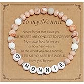 HUTIMY Nonnie Gift for Women from Grandkids Grandma Birthday Mothers Day Best Nonnie Bracelet