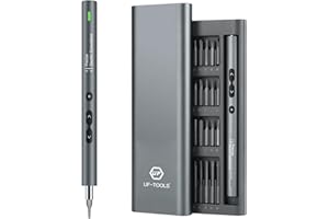 UF-TOOLS Mini Electric Screwdriver, 62 in 1 Cordless Rechargeable Small Power Screwdriver Set with 48 Bits, Led Light and Magnetic Mat, Professional Repair Tool for Phone Watch Camera Laptop PC