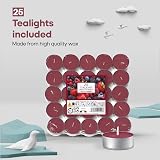 Price's Petali Scented Tealights 25 Pack Mixed Berries 4 Hour Burn Time view 7