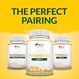 Nu U Nutrition Vitamin D 1000IU 365 Softgels UK Made D3 1 Day 1 Year view 9