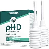 pH-D Feminine Health Support - Instant Odor Rinse with Boric Acid for Vaginal Odor - Vegan, Paraben-Free, Cruelty-Free, 6 Fl Oz Total, (3 Fl Oz, Pack of 2)